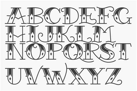 Tattoo Font Alphabet, HD Png Download , Transparent Png Image - PNGitem