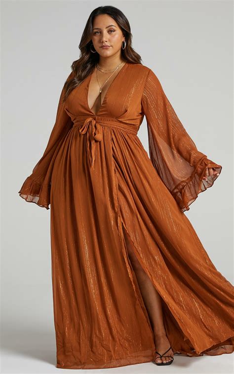 Plus Size Rust Colored Dress