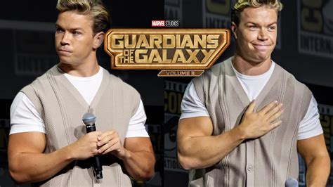 Will Poulter buffs up for Adam Warlock - Guardians of the Galaxy 3 - YouTube