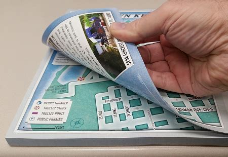 Tear-Off Pads are a Very Convenient Way to Distribute Maps