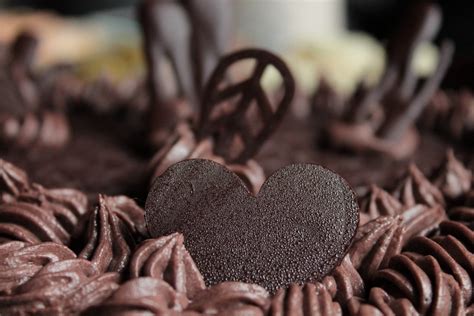 Free Images : love, heart, romantic, baking, dessert, close up, chocolate cake, icing, drops ...