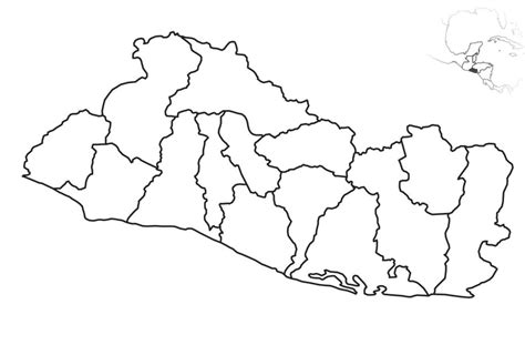 Mapa de El Salvador En Grande para Imprimir - Elsv