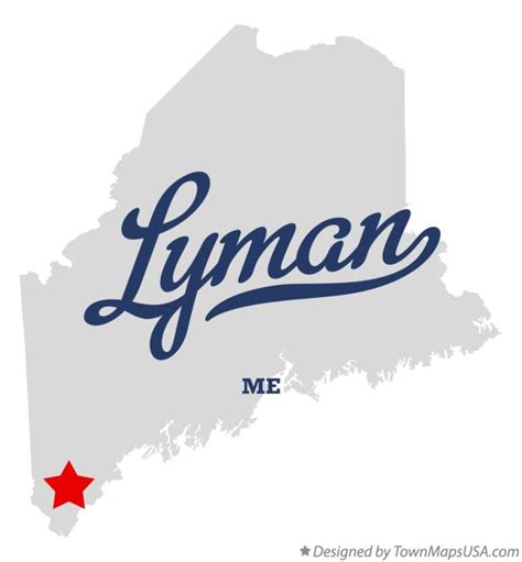 Map of Lyman, ME, Maine