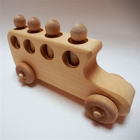 Organic Baby : Wooden School bus Toy