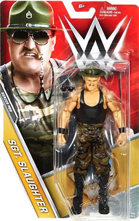 WWE Wrestling Series 69 Sgt. Slaughter 6 Action Figure Mattel Toys - ToyWiz