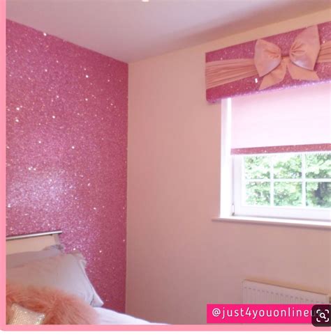 Glitter Wallpaper Bedroom, Girls Bedroom Wallpaper, Wallpaper Living ...