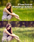 8 Free Portrait Photoshop Actions | Free Download
