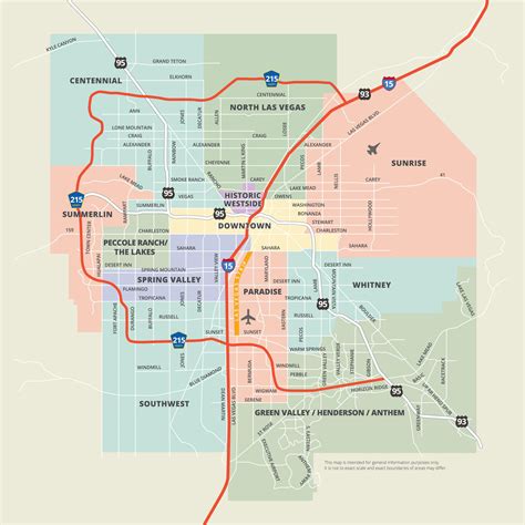 North Las Vegas map - Map of north Las Vegas (United States of America)