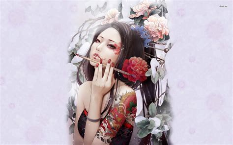 🔥 [44+] Anime Geisha Desktop Wallpapers | WallpaperSafari