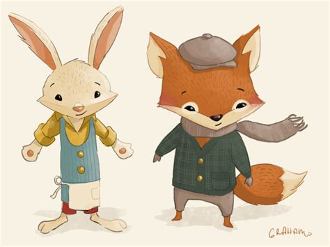 Rabbit and Fox on Behance