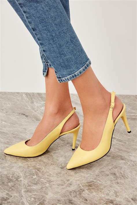 Trendyol Yellow Women's Wedge-Heeled Shoes