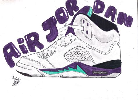 Jordans Drawing at GetDrawings | Free download