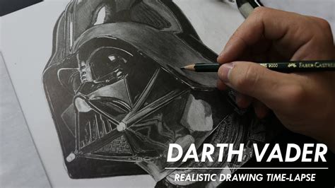 Darth Vader Drawing using a Pencil and Blending Stump - YouTube