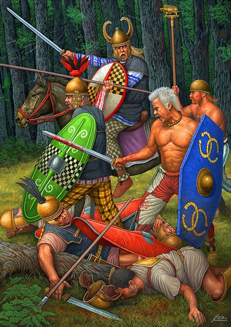 Gallic warriors massacring Roman legionaries | Gaul warrior, Celtic warriors, Ancient warfare