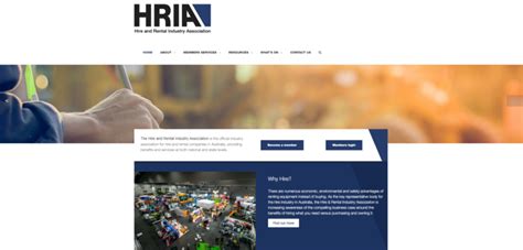 New HRIA website goes live - Hire And Rental News