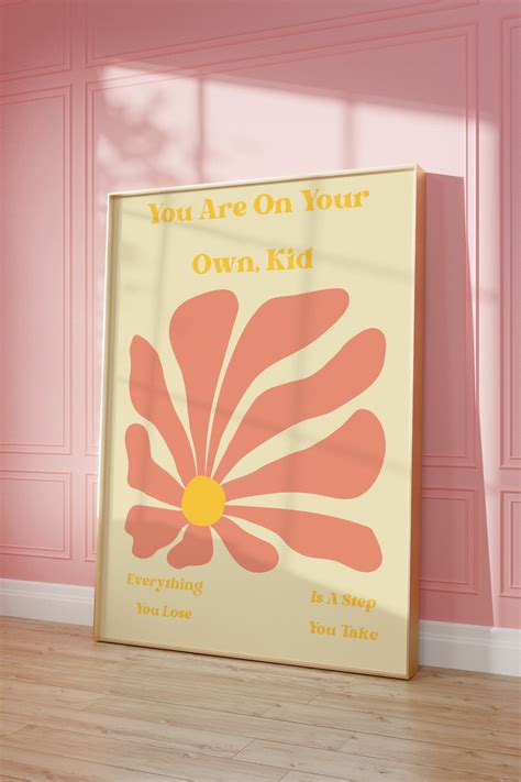 TAYLOR SWIFT POSTER You Are on Your Own Kid Lyric Midnights - Etsy