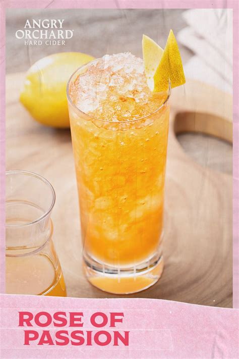 Rose of Passion - Angry Orchard | Alcohol recipes, Angry orchard, Food