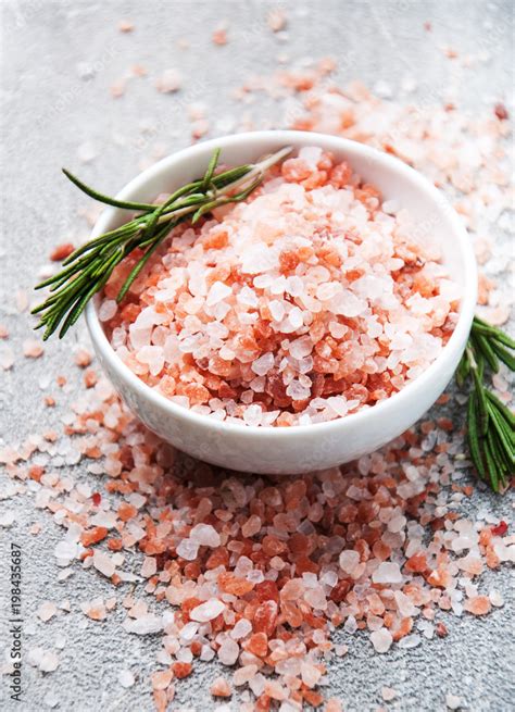 Pink salt from the Himalayas Stock Photo | Adobe Stock