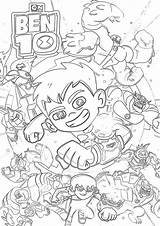 Free & Easy To Print Ben 10 Coloring Pages  Tulamama sketch template