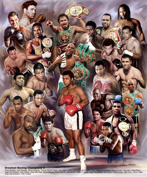 Great Boxing Champions II | Boxing champions, Boxing posters, Boxing ...