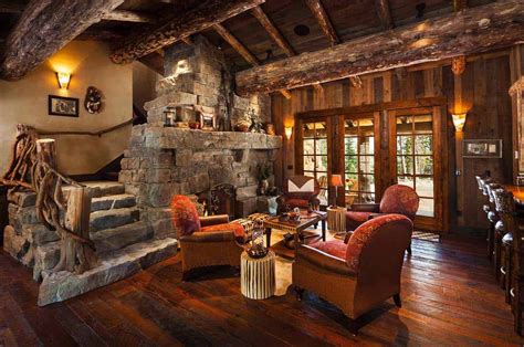 Rustic log cabin luxury defined in this Rocky Mountain getaway