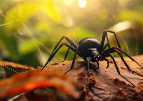 Premium AI Image | Black widow spider Latrodectus