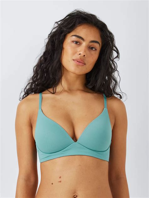 John Lewis ANYDAY Willow Non-Wired T-Shirt Bra, Khaki