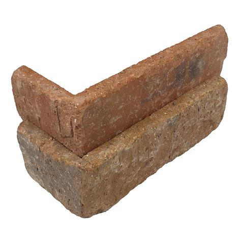 Old Mill Brick Dixie Clay Thin Brick Singles - Corners (Box of 25) - 7. ...