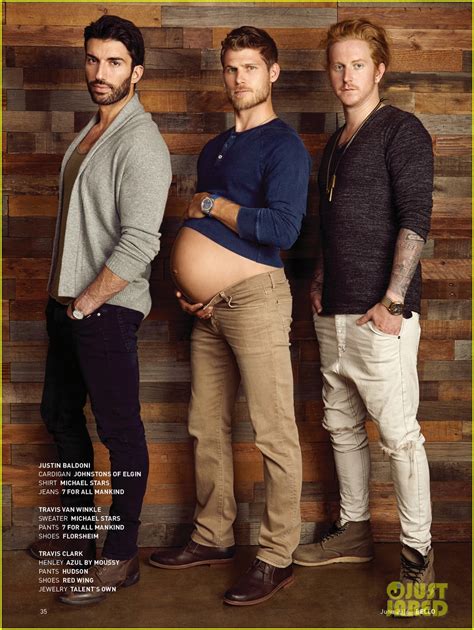 Travis Van Winkle Is Pregnant for 'Three Men & a Baby' Shoot with ...