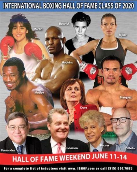 International Boxing Hall of Fame 2020 inductees : r/Boxing