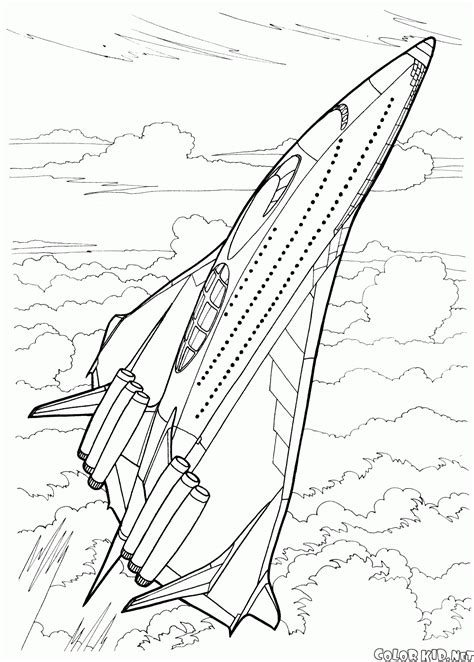 Coloring page - Nave espacial