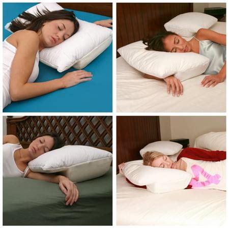 Better Sleep Pillow Memory Foam, 5.5 Inch Thick Foam – Patented Arm-Tunnel Design Improves Hand ...