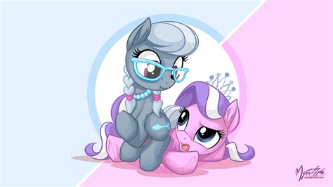 Silver Spoon and Diamond Tiara 16:9 by mysticalpha on DeviantArt