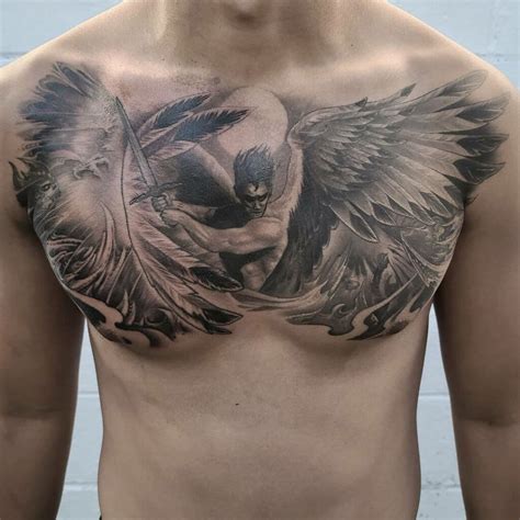 Michael Archangel Tattoo Chest