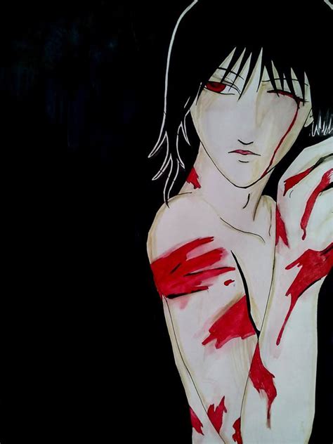 Manga Boy Black Hair Red Eyes Vampire by miriam77cissy on DeviantArt
