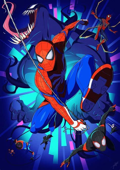 Art by Jeetdoh. Spider-Verse | Amazing spiderman, Araña de spiderman ...