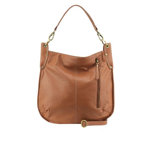 Canvas Tan Leather Crossbody Bag | semashow.com