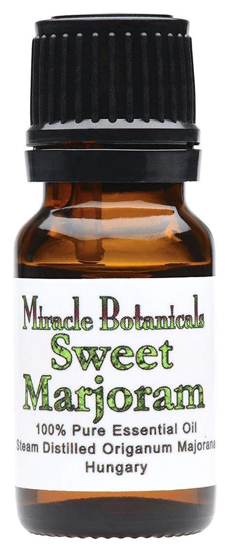 Miracle Botanicals Sweet Marjoram Essential Oil - 100% Pure Origanum ...