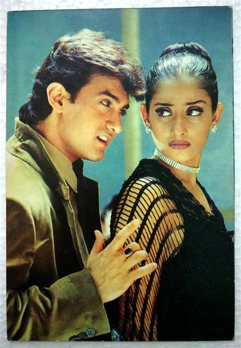 #AamirKhan #ManishaKoirala #BollywoodFlashback #rare #postcard #muvyz # ...