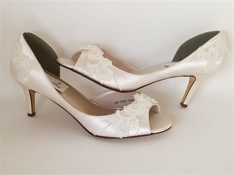 Ivory Wedding Shoes Ivory Bridal Shoes White Bridal Shoes Lace - Etsy