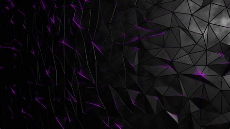 Black Purple Triangles HD Abstract Wallpapers | HD Wallpapers | ID #63511