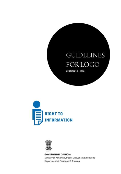 RTI logo - guidelines by Tarun Deep Girdher - Issuu