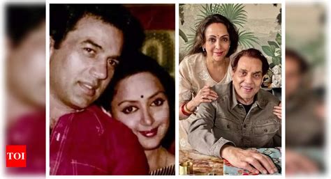 Hema Malini shares lovely photos with husband Dharmendra as the couple ...