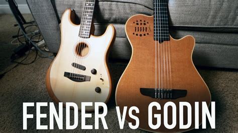 Fender Acoustasonic VS Godin Grand Concert Guitar Shootout - YouTube