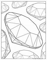 20 Diamond Coloring Pages Free PDF Printables sketch template