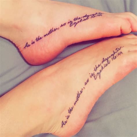 Mother daughter foot tattoos. | Foot tattoos, Mother tattoos, Mother daughter tattoos