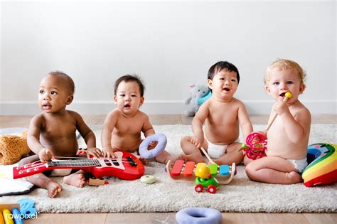 Babies playing together in a play room | premium image by rawpixel.com / Teddy Rawpixel