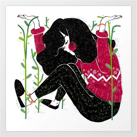 Outgrowing the Comfort Zone Art Print by Kathrin Honesta | Society6 ...