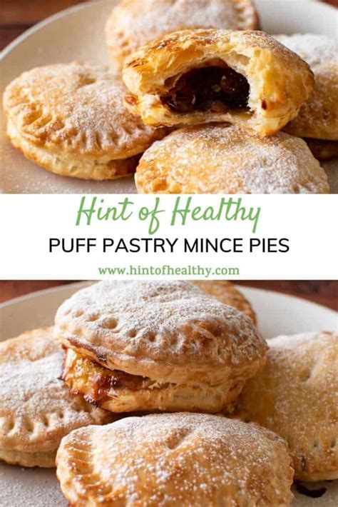 Easy Puff Pastry Mince Pies - Hint of Healthy