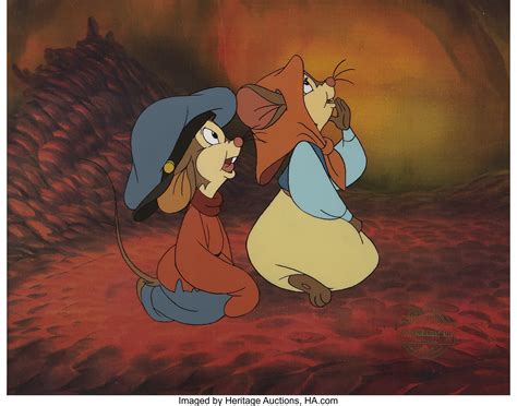 "An American Tail" Fievel and Tanya Mousekewitz Production Cel | Lot #72569 | Heritage Auctions